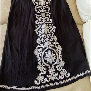 INC Black Dress w/Embellishments Small Petite